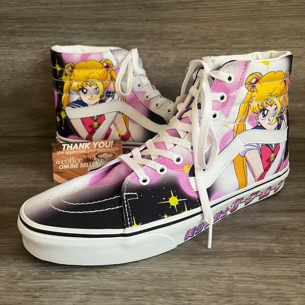 Vans Sailor Moon Sk8-Hi Pretty Guardians High Tops Men's NWOB - Picture 2 of 11